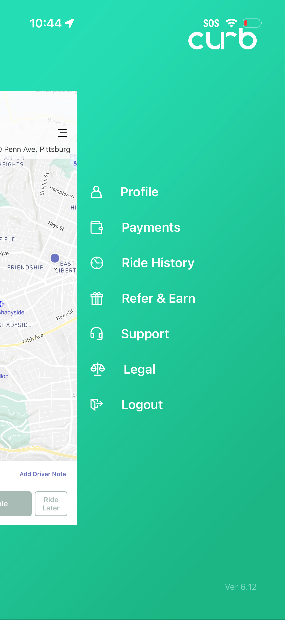 curb navigation screenshot